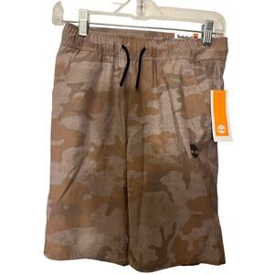 Nwt boys Timberland tan camouflage stretch shorts size medium